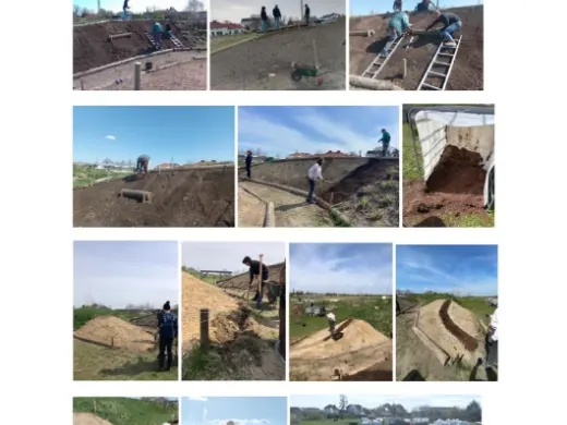 Seite der Fotodokumentation eines Bautags, Grundlage des Soll-Ist-Vergleichs